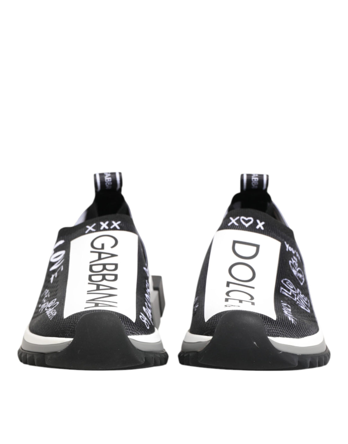 Baskets Dolce & Gabbana femme Sorrento basses noir et blanc – LA12753