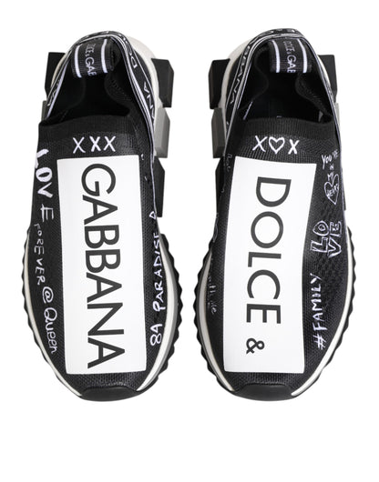 Baskets Dolce & Gabbana femme Sorrento basses noir et blanc – LA12753