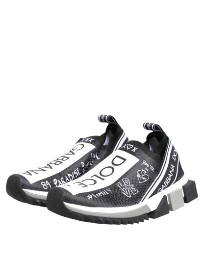 Baskets Dolce & Gabbana femme Sorrento basses noir et blanc – LA12753