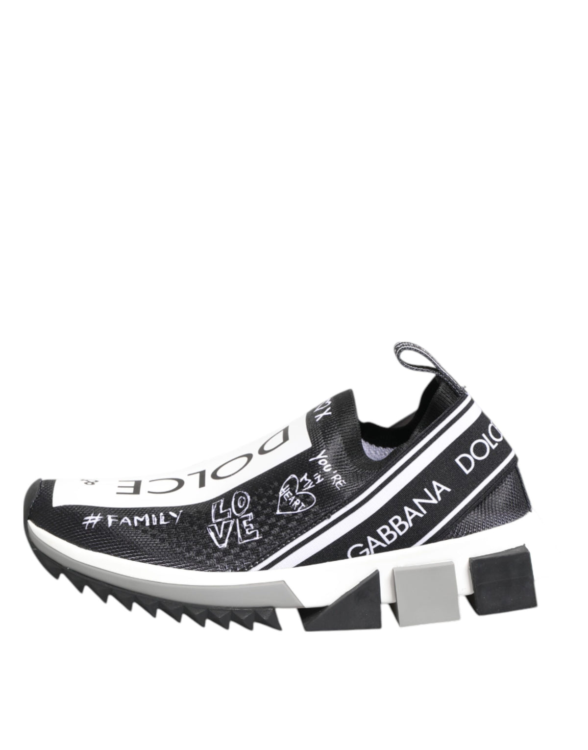 Baskets Dolce & Gabbana femme Sorrento basses noir et blanc – LA12753