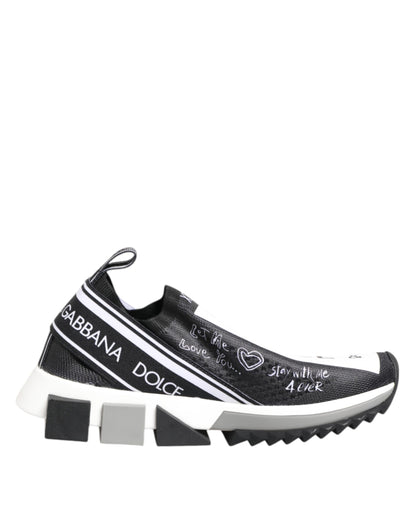 Baskets Dolce & Gabbana femme Sorrento basses noir et blanc – LA12753
