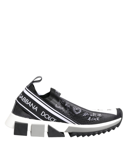 Baskets Dolce & Gabbana femme Sorrento basses noir et blanc – LA12753