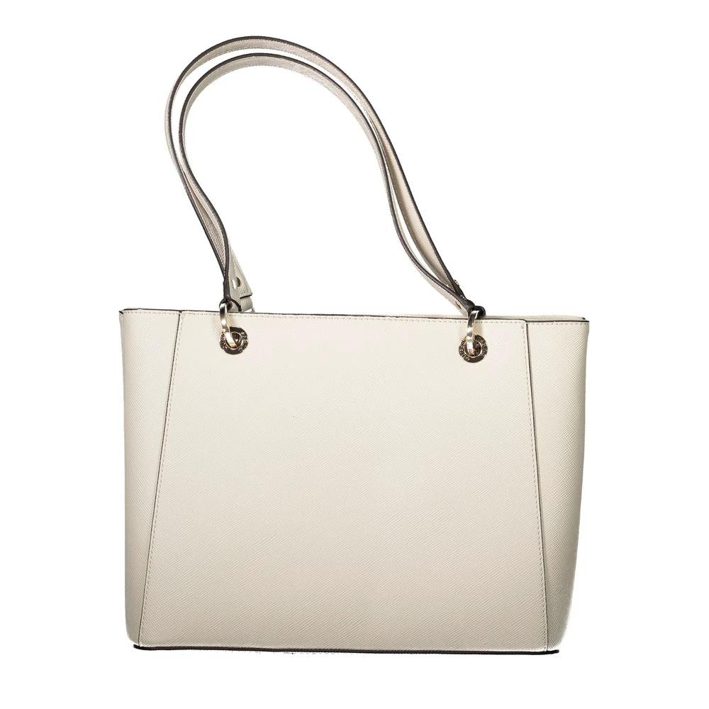 Guess Jeans Beige Polyurethane Women's Shoulder Bag by Guess Jeans
