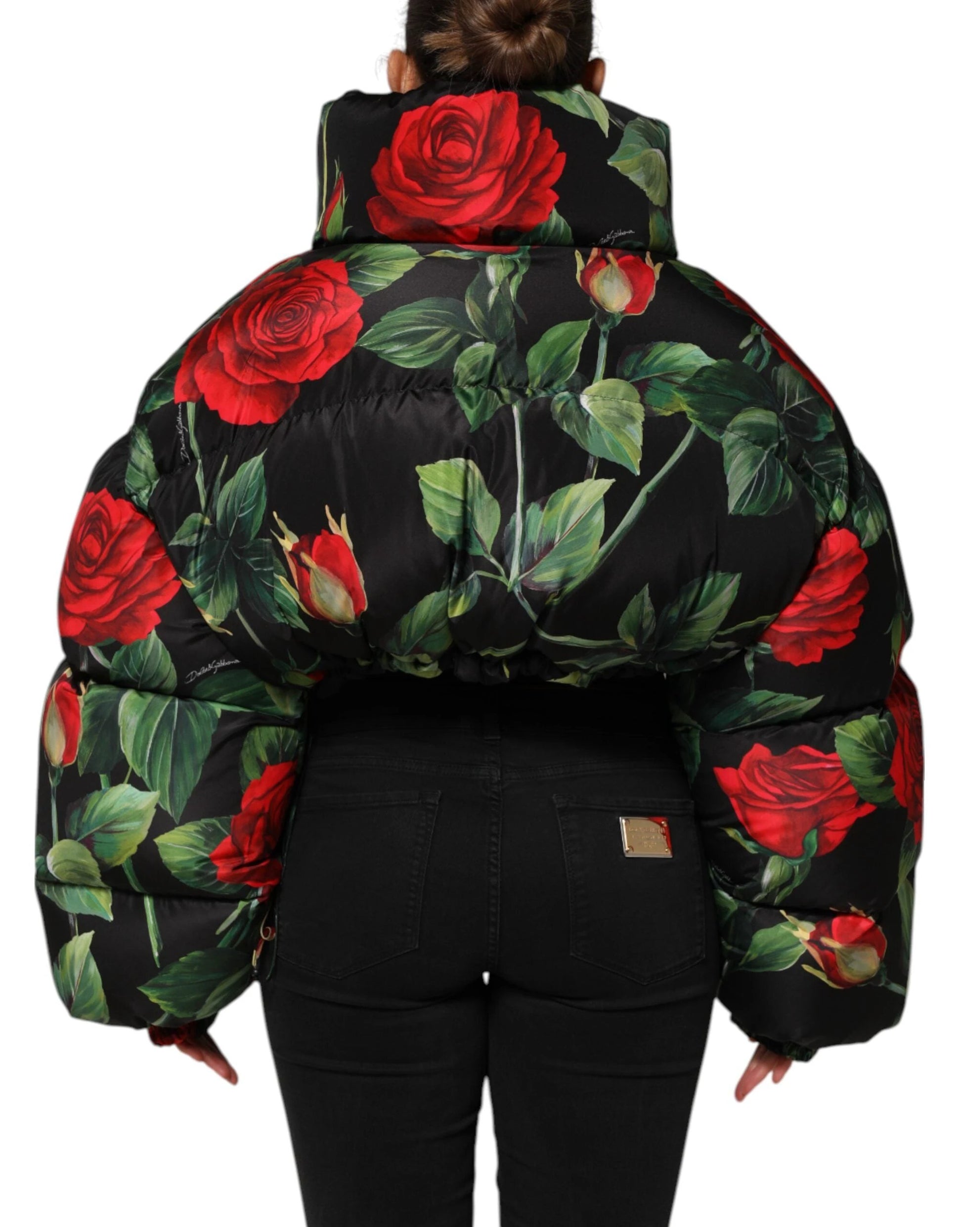 Dolce & Gabbana Multicolor Floral Puffer Coat Full Zip Jacket by Dolce & Gabbana