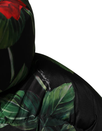 Dolce & Gabbana Multicolor Floral Puffer Coat Full Zip Jacket by Dolce & Gabbana