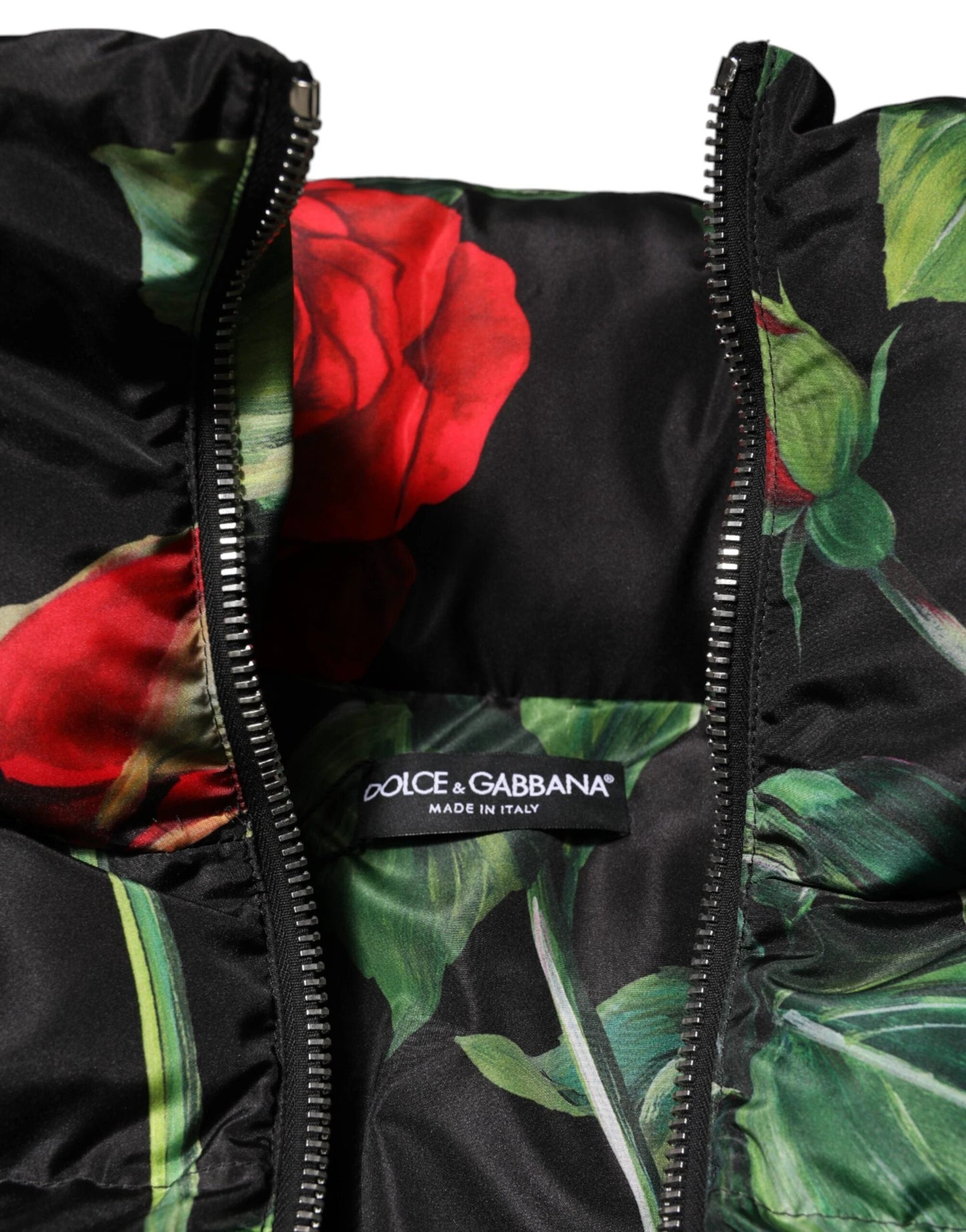 Dolce & Gabbana Multicolor Floral Puffer Coat Full Zip Jacket by Dolce & Gabbana