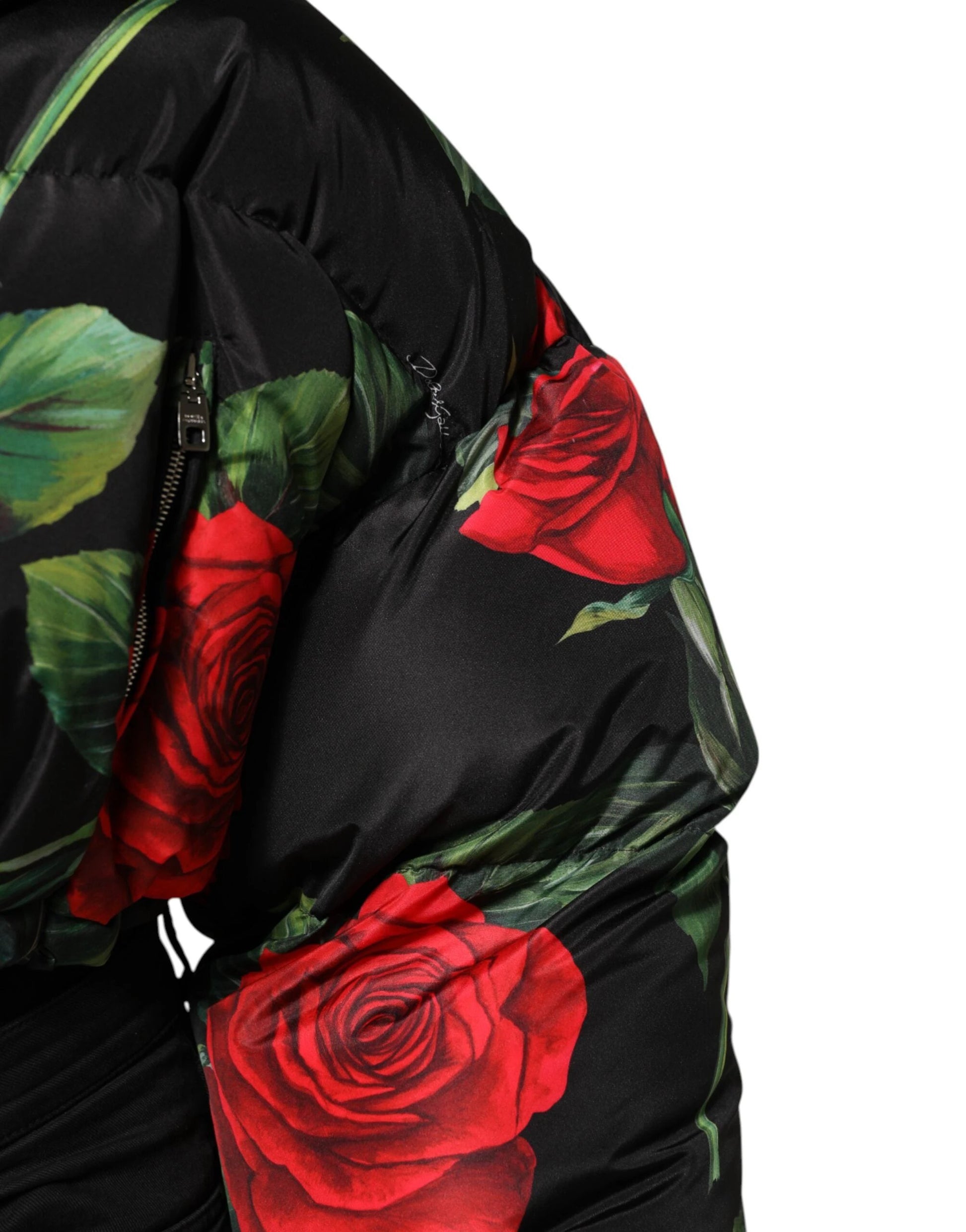Dolce & Gabbana Multicolor Floral Puffer Coat Full Zip Jacket by Dolce & Gabbana