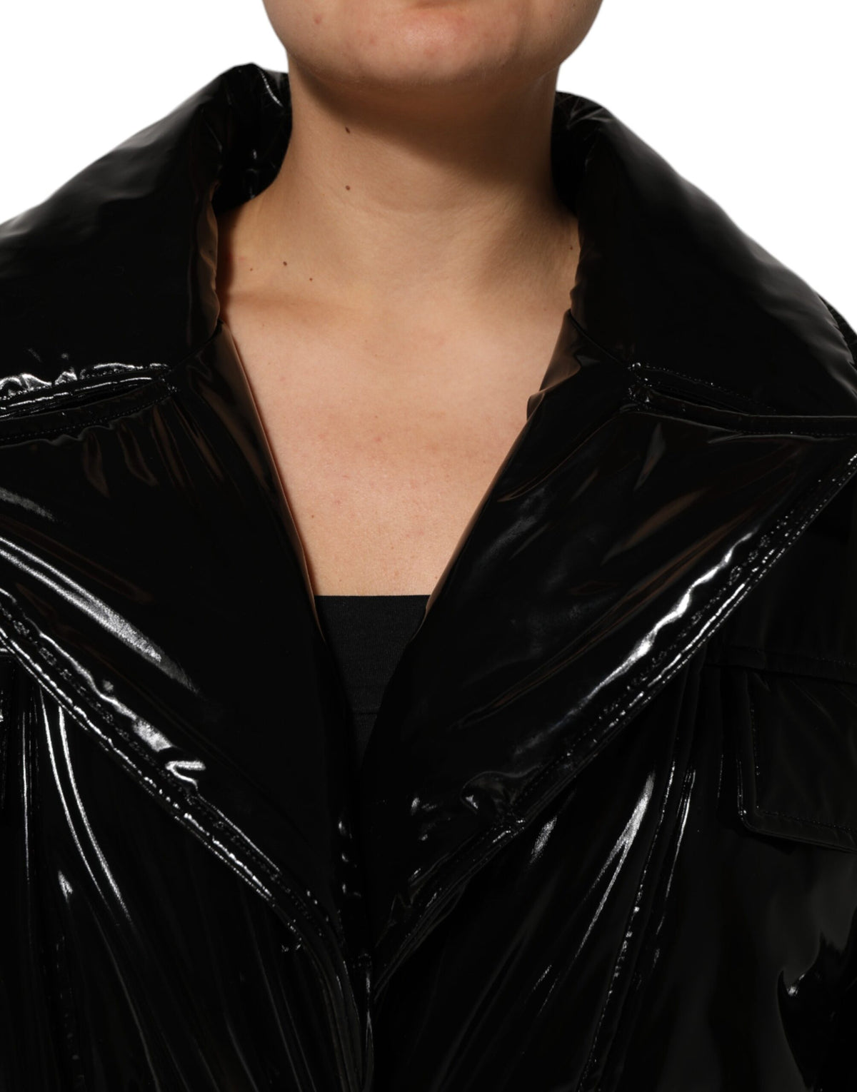 Doudoune matelassée Dolce & Gabbana en polyester noir – JKT41505