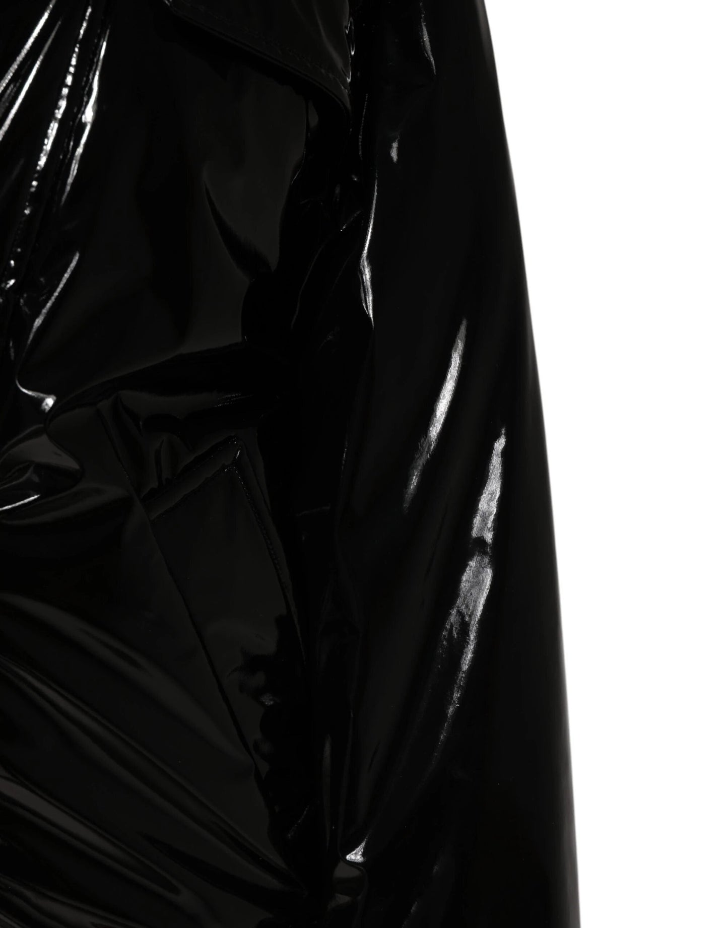 Dolce & Gabbana Polyester Black Quilted Puffer Coat Jacket by Dolce & Gabbana