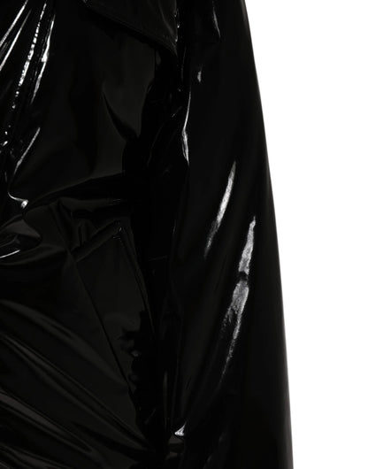 Dolce & Gabbana Polyester Black Quilted Puffer Coat Jacket by Dolce & Gabbana