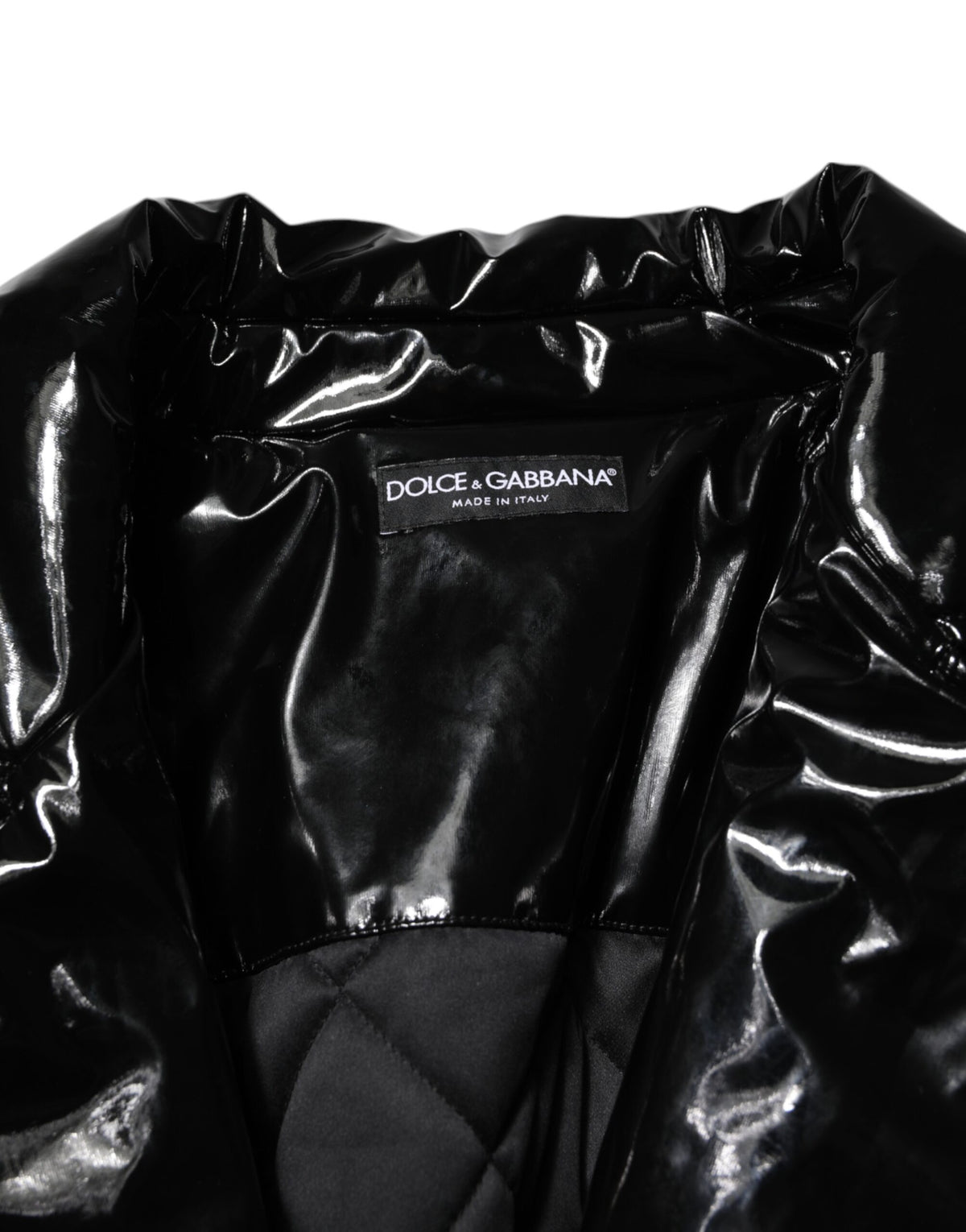 Doudoune matelassée Dolce & Gabbana en polyester noir – JKT41505