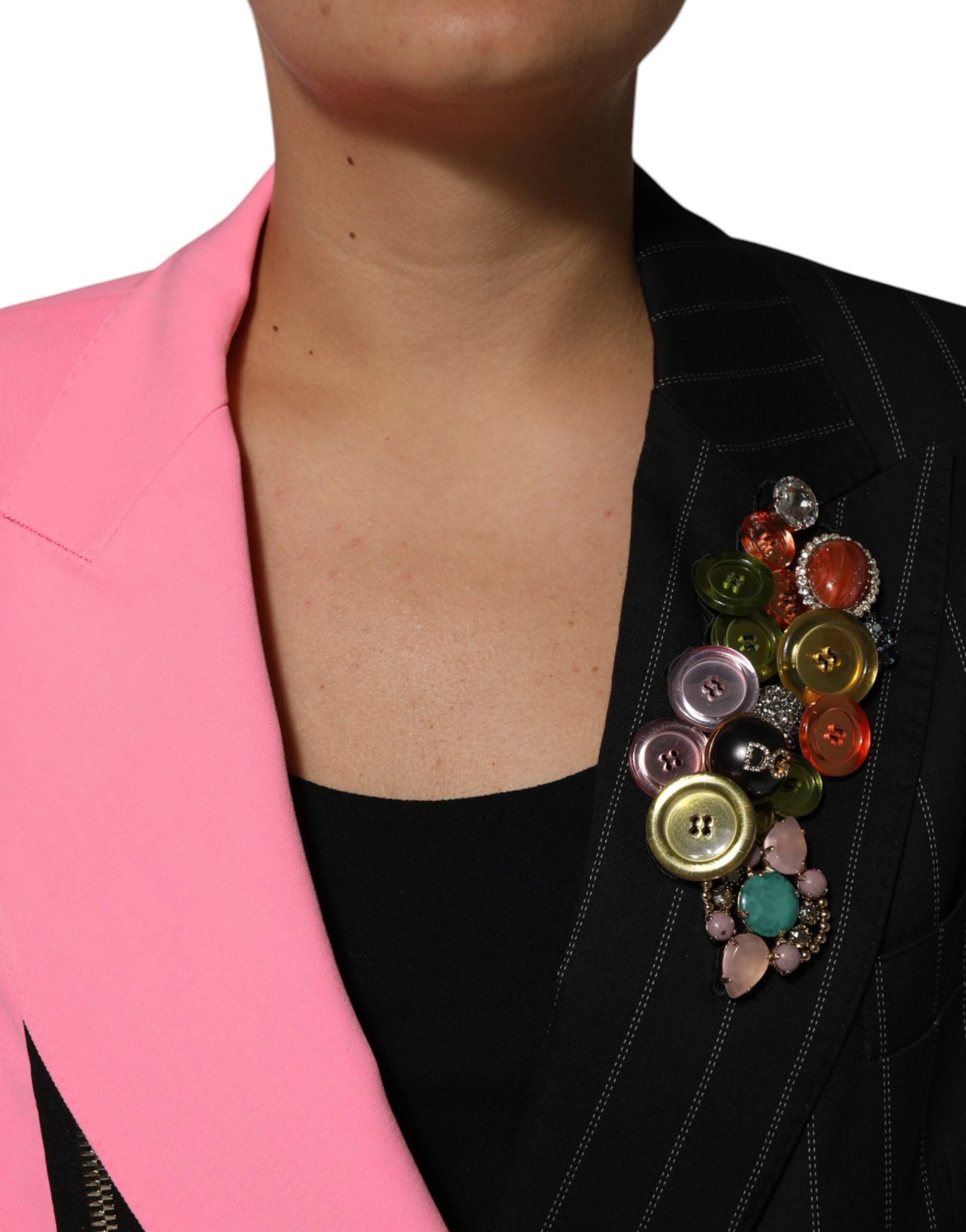 Dolce & Gabbana Multicolor Patchwork Embellished Coat Jacket by Dolce & Gabbana
