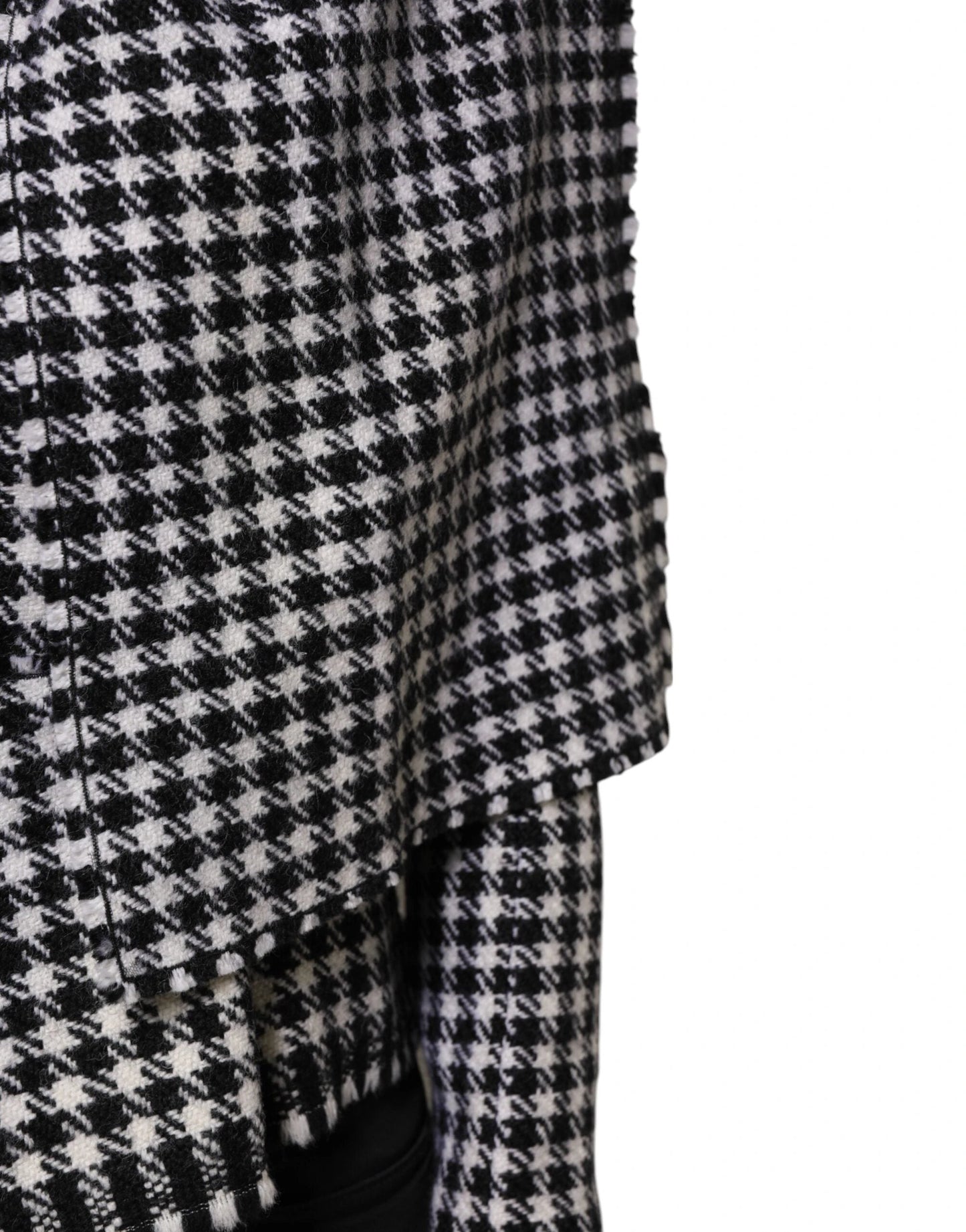 Dolce & Gabbana Multicolor Wool Monochrome Patterned Jacket by Dolce & Gabbana