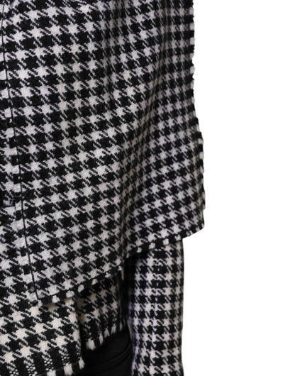 Dolce & Gabbana Multicolor Wool Monochrome Patterned Jacket by Dolce & Gabbana