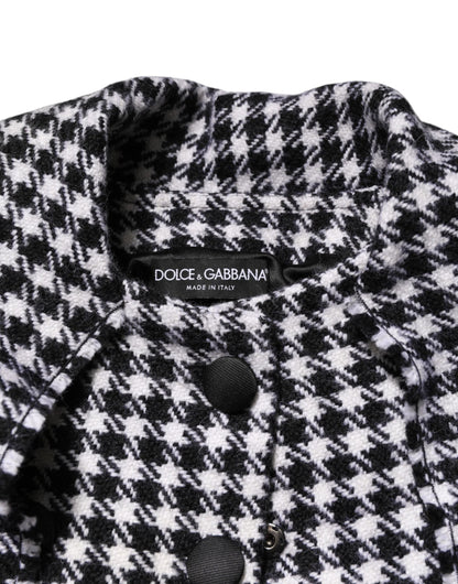 Dolce & Gabbana Multicolor Wool Monochrome Patterned Jacket by Dolce & Gabbana