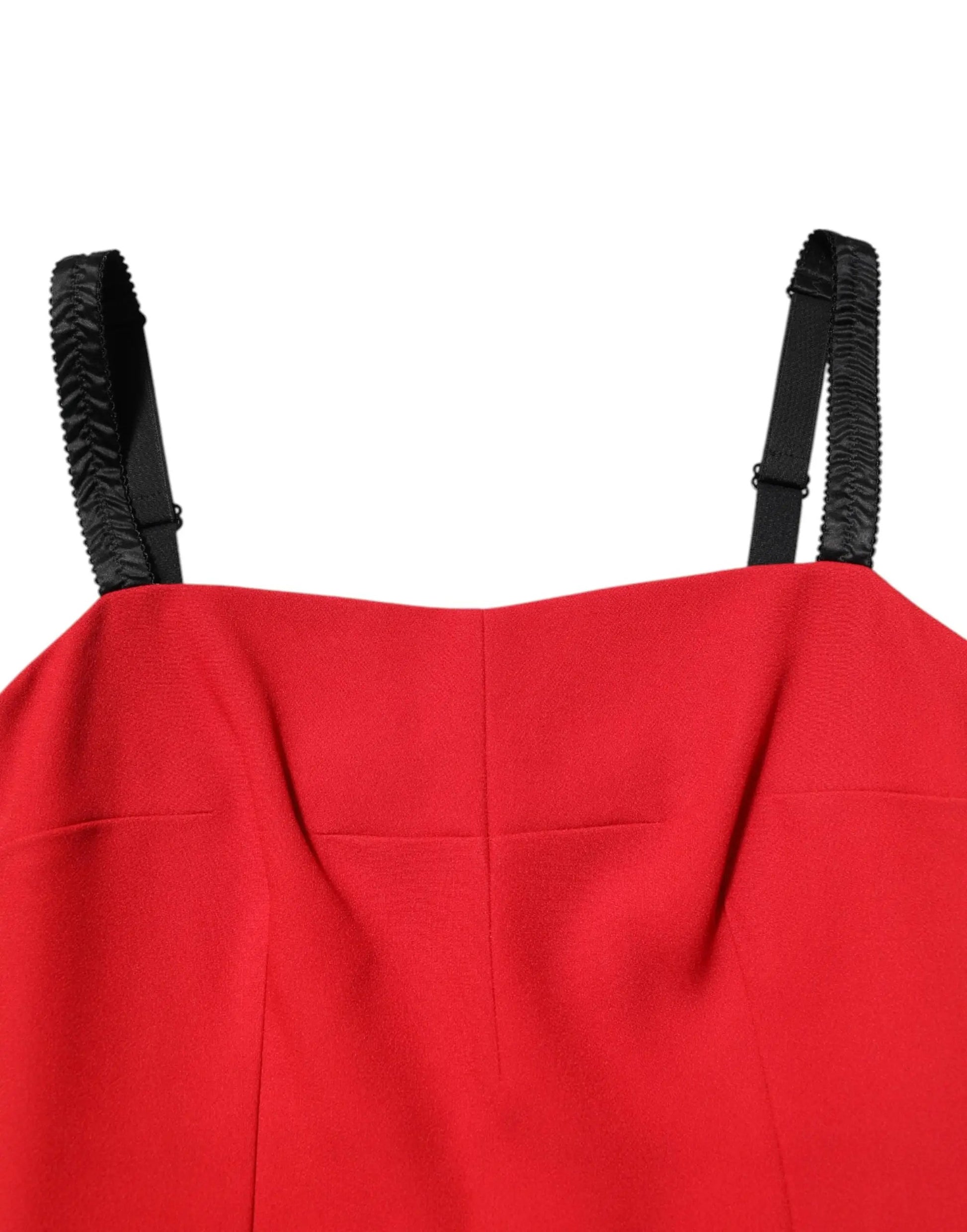 Dolce & Gabbana Red Stretch Bodycon Sheath Knee Length Dress by Dolce & Gabbana