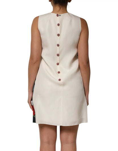 Dolce & Gabbana Multicolor Crystal Embellished Mini Dress by Dolce & Gabbana