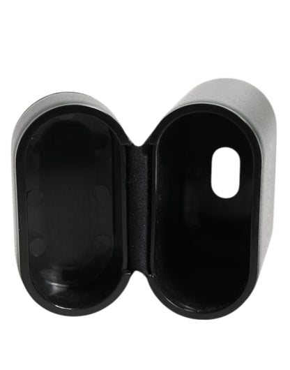 Étui AirPods Dolce & Gabbana homme à rabat logo en cuir de veau noir – SMY11115