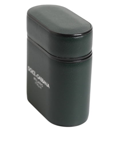 Étui AirPods Dolce & Gabbana homme à rabat logo en cuir de veau noir – SMY11115