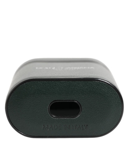 Étui AirPods Dolce & Gabbana homme à rabat logo en cuir de veau noir – SMY11115
