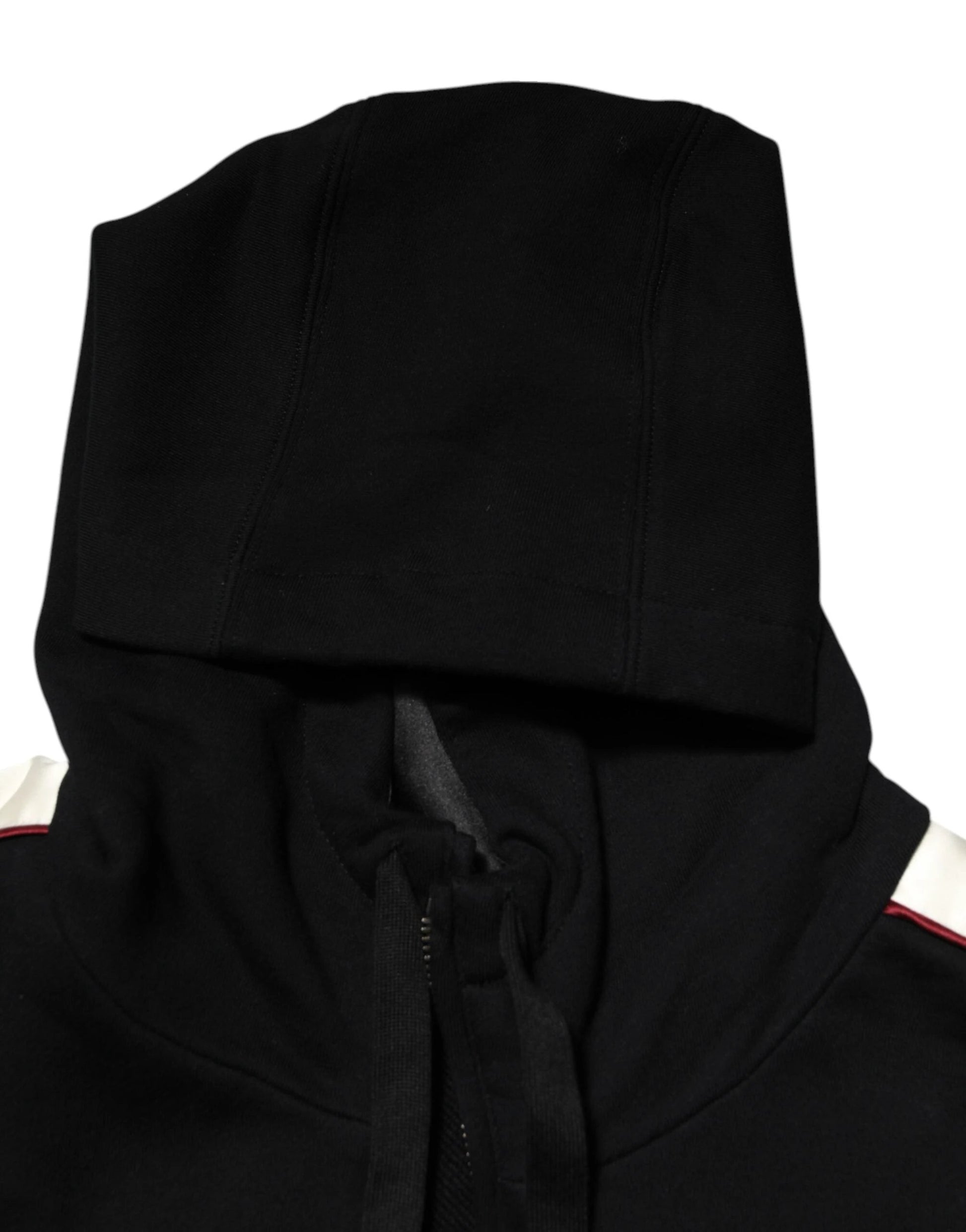 Dolce & Gabbana Black Cotton Plaque Track Cardigan Sweater by Dolce & Gabbana