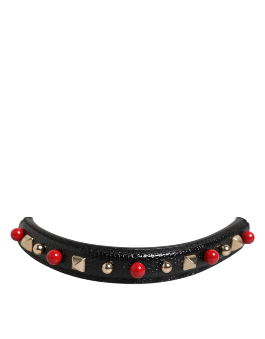 Bandoulière de sac Dolce & Gabbana femme en cuir de veau noir – SMY11164