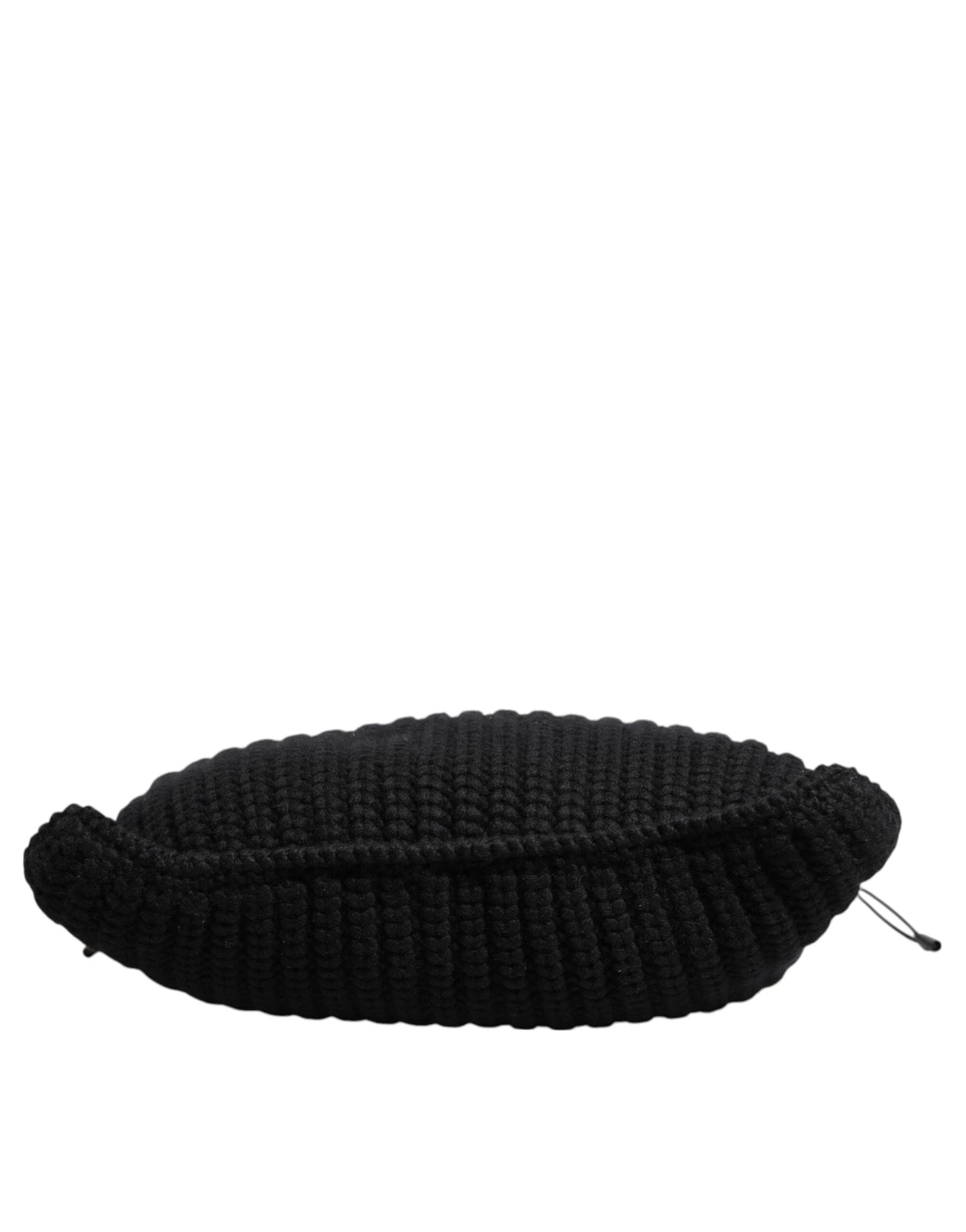 Dolce & Gabbana Black Cashmere Knitted Leather Shoulder Women Borse Bag by Dolce & Gabbana