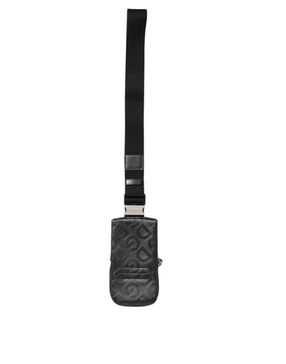 Dolce & Gabbana Gray DG Logo Mania Purse Phone Belt Waist Men Borse Bag by Dolce & Gabbana