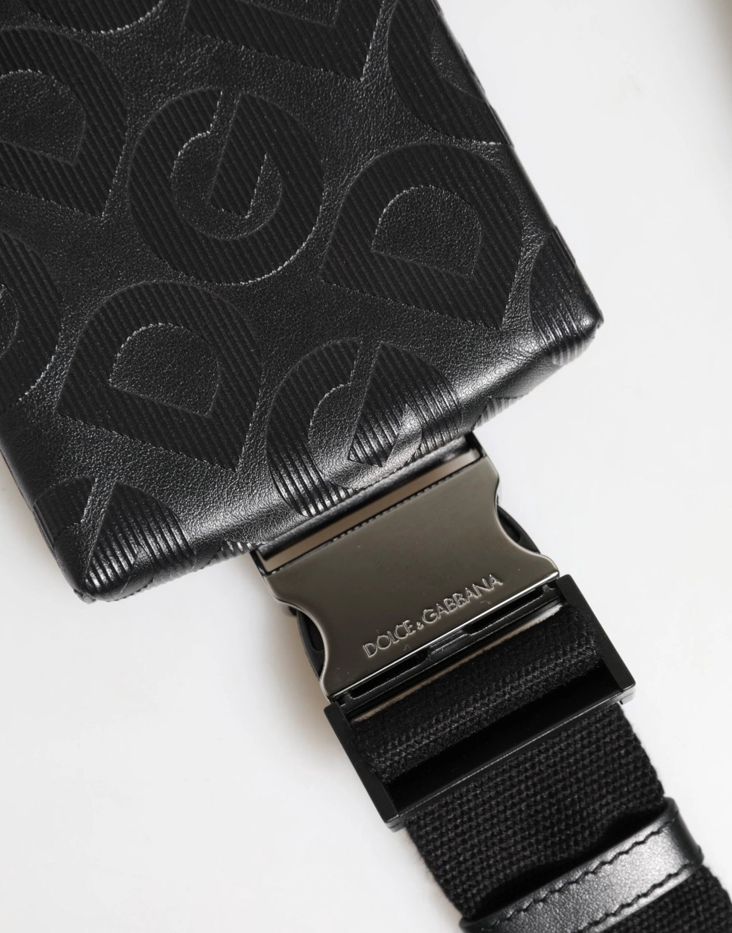 Dolce & Gabbana Gray DG Logo Mania Purse Phone Belt Waist Men Borse Bag by Dolce & Gabbana