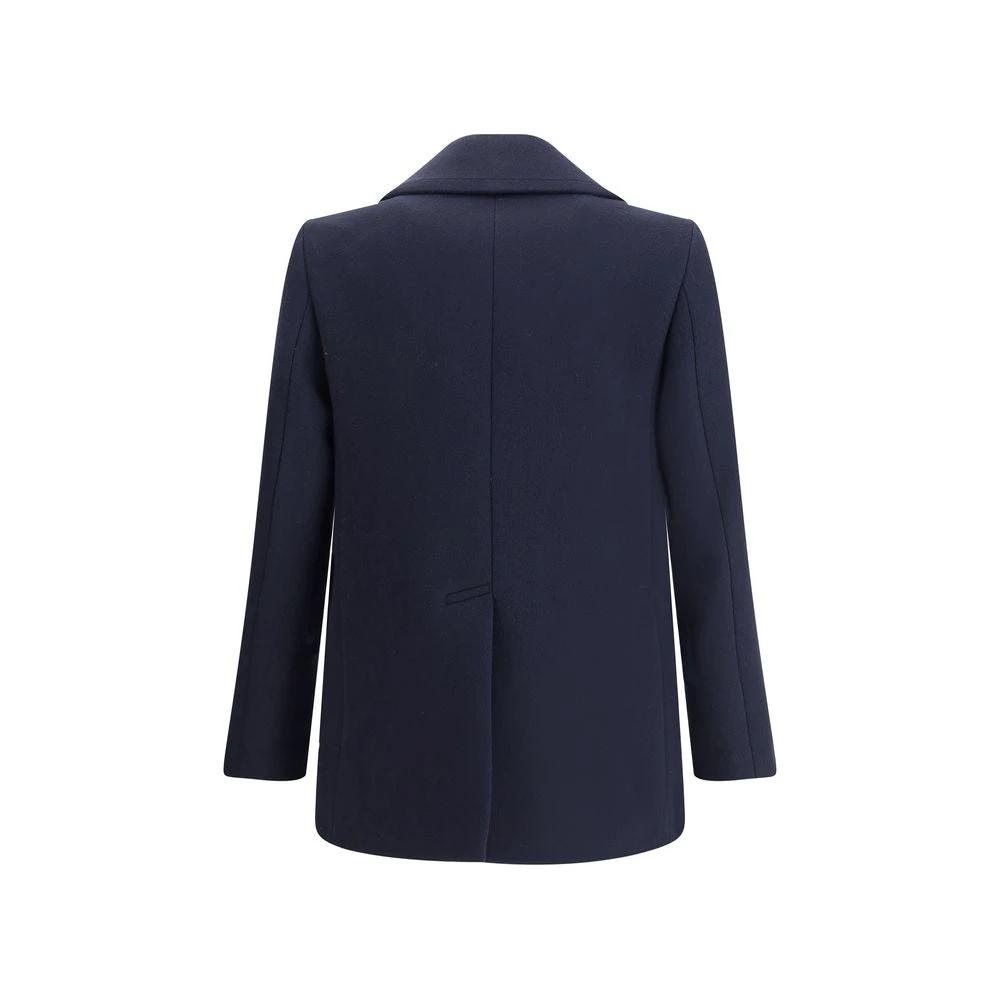 Givenchy Blue Wool Coat by Givenchy