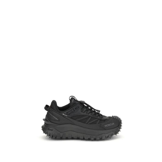 Moncler Black Calf Leather Bos Taurus Athletic Sneakers by Moncler