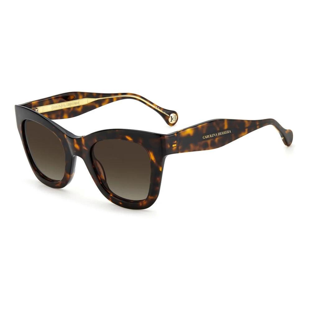 Carolina Herrera Brown Acetate Sunglasses by Carolina Herrera