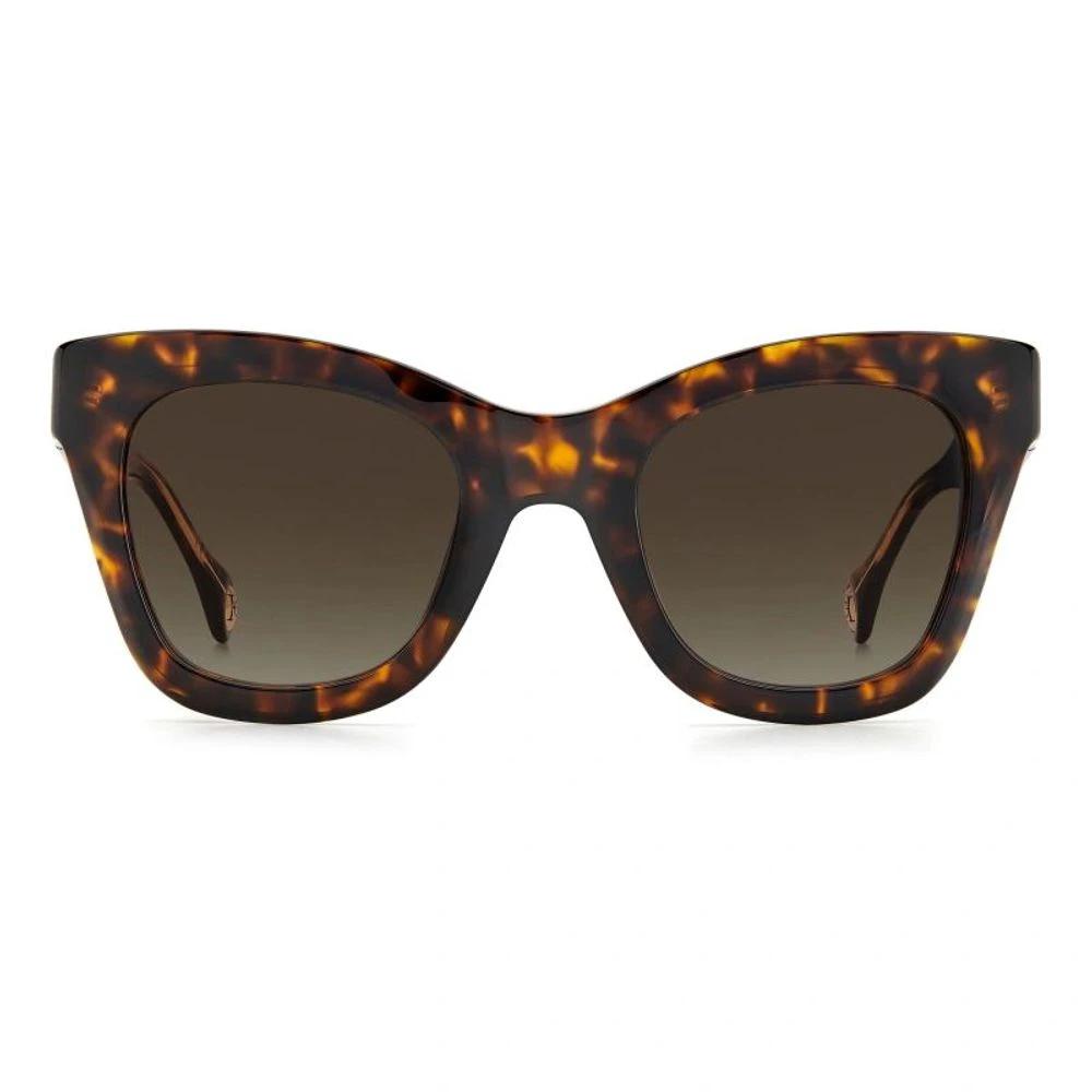 Carolina Herrera Brown Acetate Sunglasses by Carolina Herrera