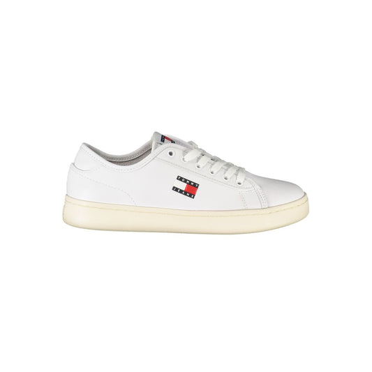 Tommy Hilfiger Bianco Polyurethane Women Sneaker