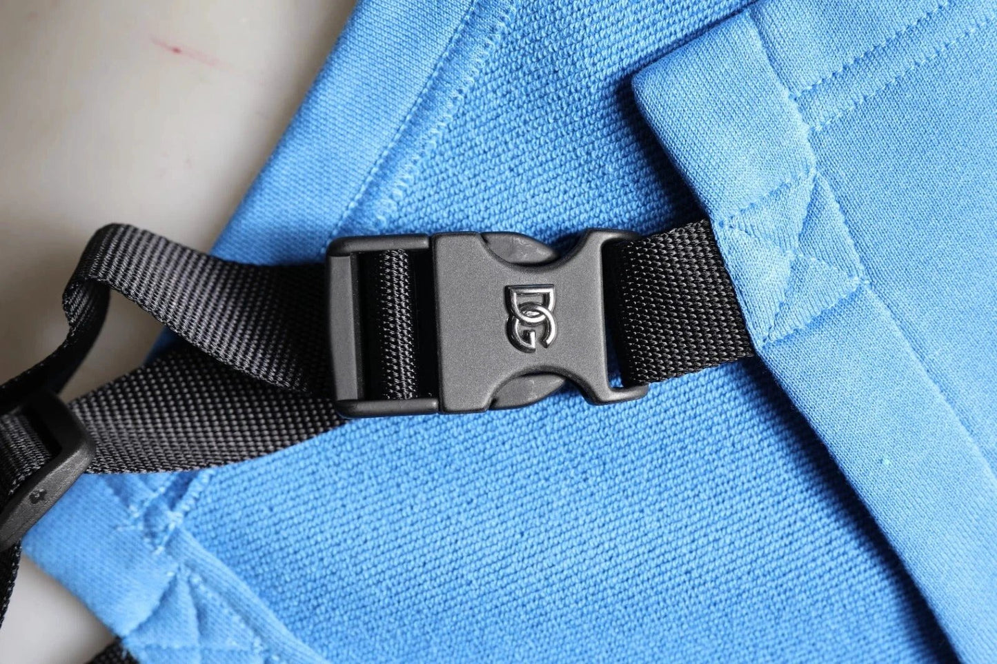 Dolce & Gabbana Blue Cotton Hooded Men Sportswear One Size Vest by Dolce & Gabbana