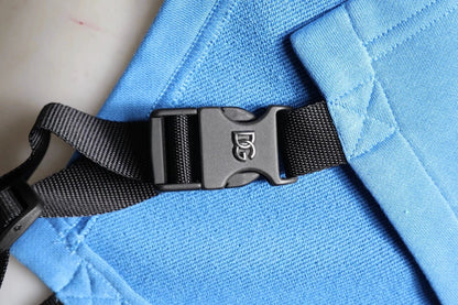 Dolce & Gabbana Blue Cotton Hooded Men Sportswear One Size Vest by Dolce & Gabbana