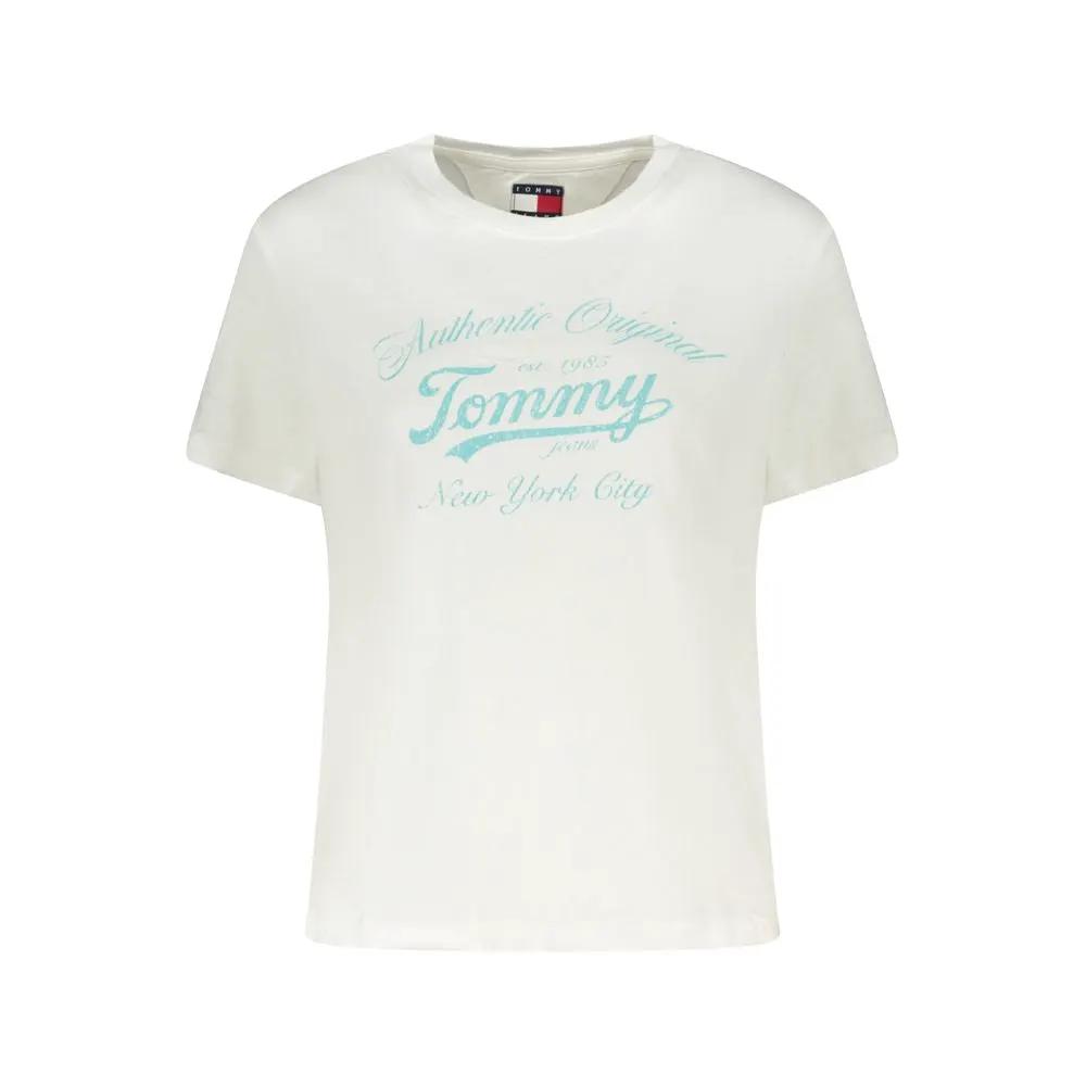 Tommy Hilfiger Bianco Cotton Women T-Shirt by Tommy Hilfiger