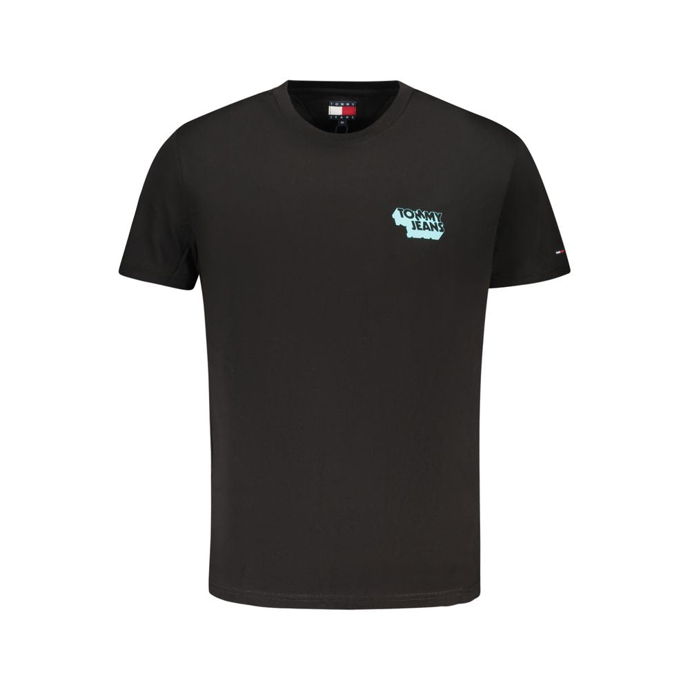 Tommy Hilfiger Black Cotton Men's T-Shirt by Tommy Hilfiger