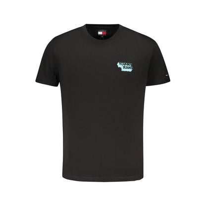 Tommy Hilfiger Black Cotton Men's T-Shirt by Tommy Hilfiger