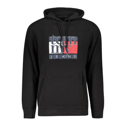 Sweat à capuche Tommy Hilfiger homme en coton noir – TO-39466