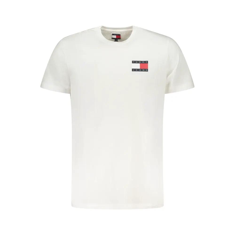 Tommy Hilfiger White Cotton Men's T-Shirt by Tommy Hilfiger