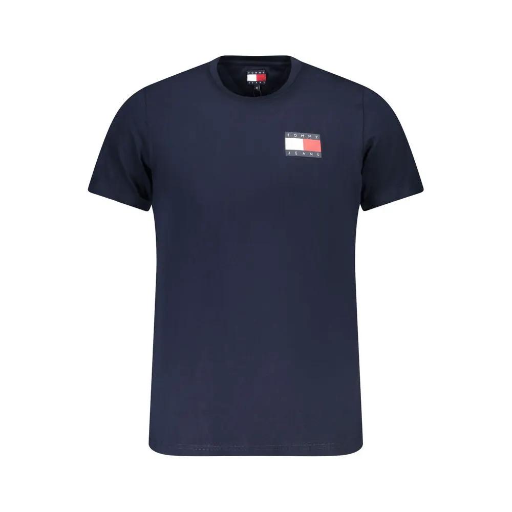 Tommy Hilfiger Blue Cotton Men T-Shirt by Tommy Hilfiger