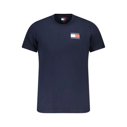 Tommy Hilfiger Blue Cotton Men T-Shirt by Tommy Hilfiger