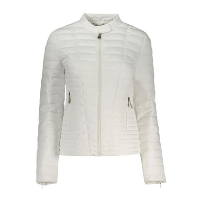 Guess Jeans Bianco Poliuretano Women Jacket by Guess Jeans