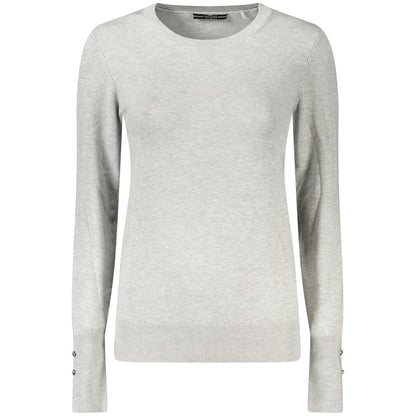 Pull Guess Jeans femme à strass en viscose gris – GU-39565