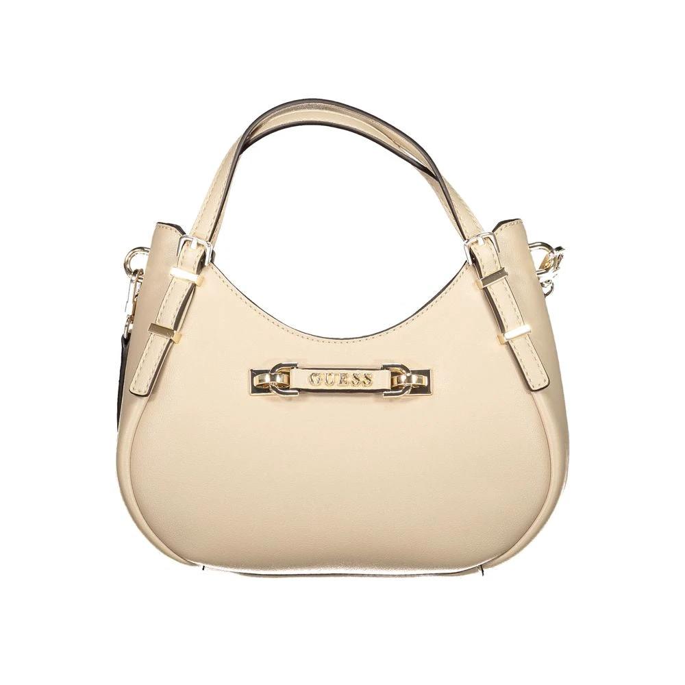 Guess Jeans Beige Polyurethane Woman Handbag by Guess Jeans