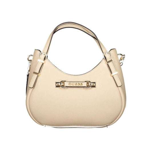 Guess Jeans Beige Polyurethane Woman Handbag by Guess Jeans