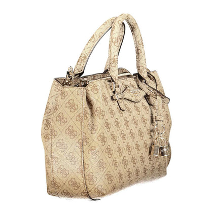 Guess Jeans Beige Polyurethane Women Handbag by Guess Jeans