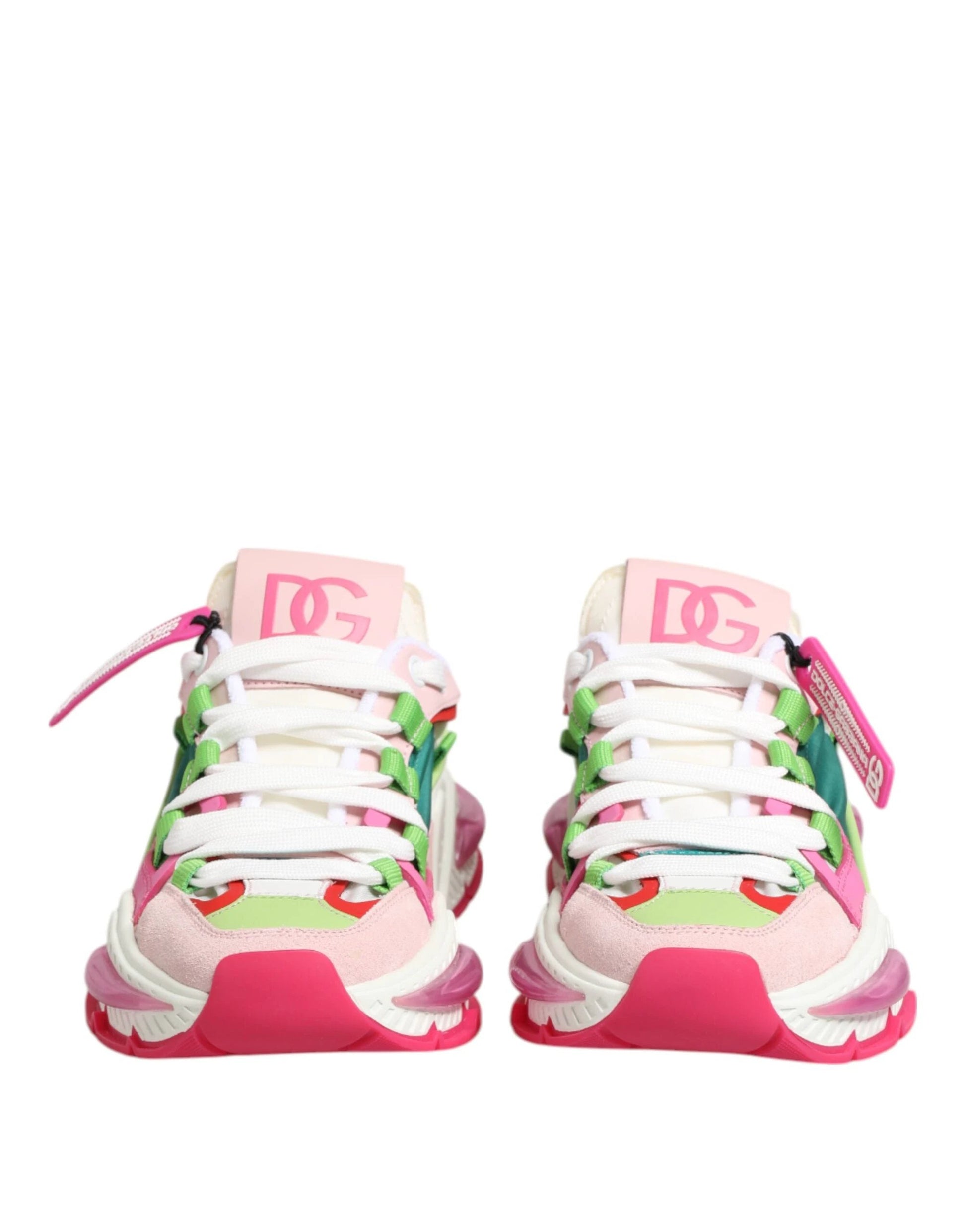 Dolce & Gabbana Multicolor Leather Airmaster Low Top Sneaker Shoes by Dolce & Gabbana