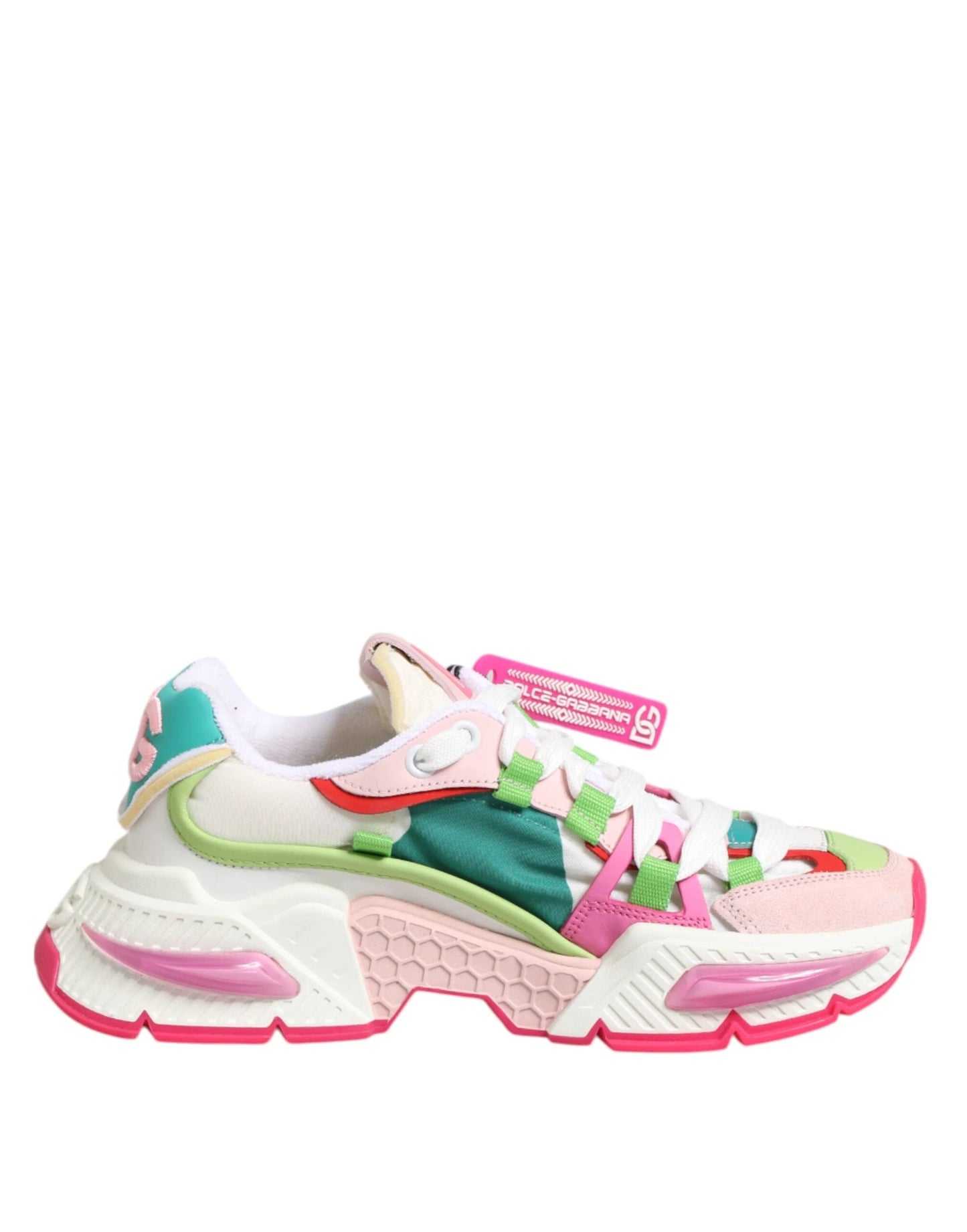 Dolce & Gabbana Multicolor Leather Airmaster Low Top Sneaker Shoes by Dolce & Gabbana